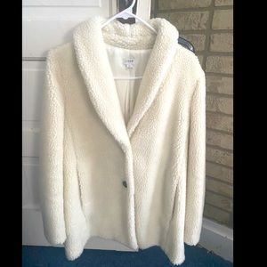 J Crew cream coat